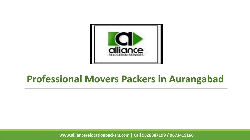 professional movers packers in aurangabad