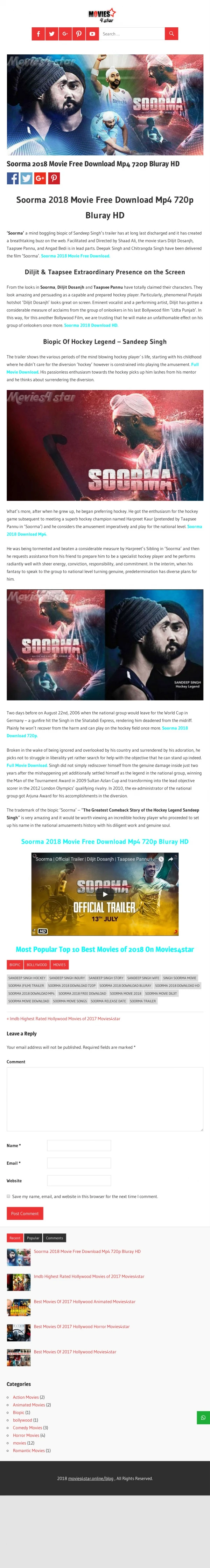 Soorma 2018 Movie Free Download Mp4 720p Bluray HD