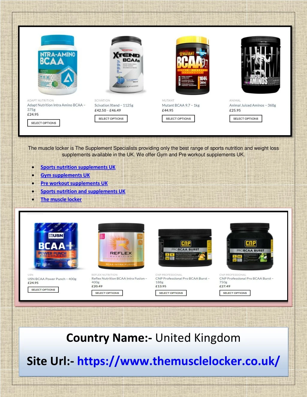 supplements available in the uk we offer