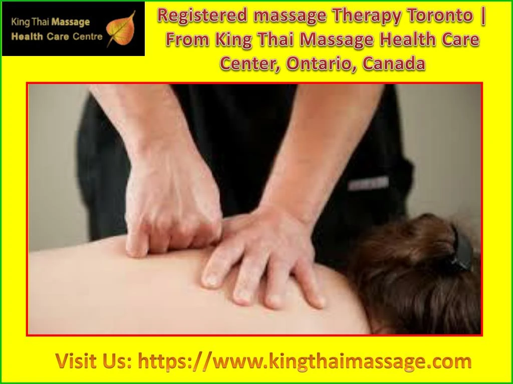 registered massage therapy toronto from king thai