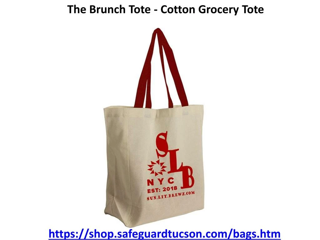 the brunch tote cotton grocery tote