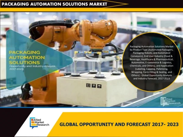Packaging Automation Solutions Market Research Report Global Opportunity Analysis and Forecast 2023