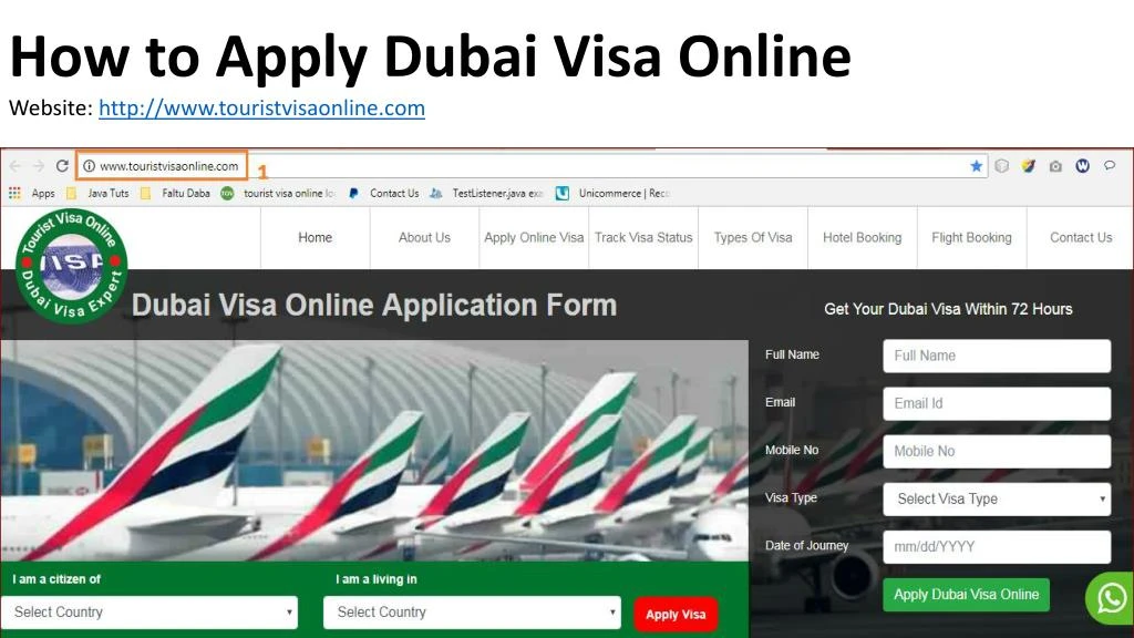 how to apply dubai visa online website http