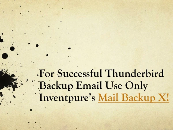 Best Backup Mac Thunderbird