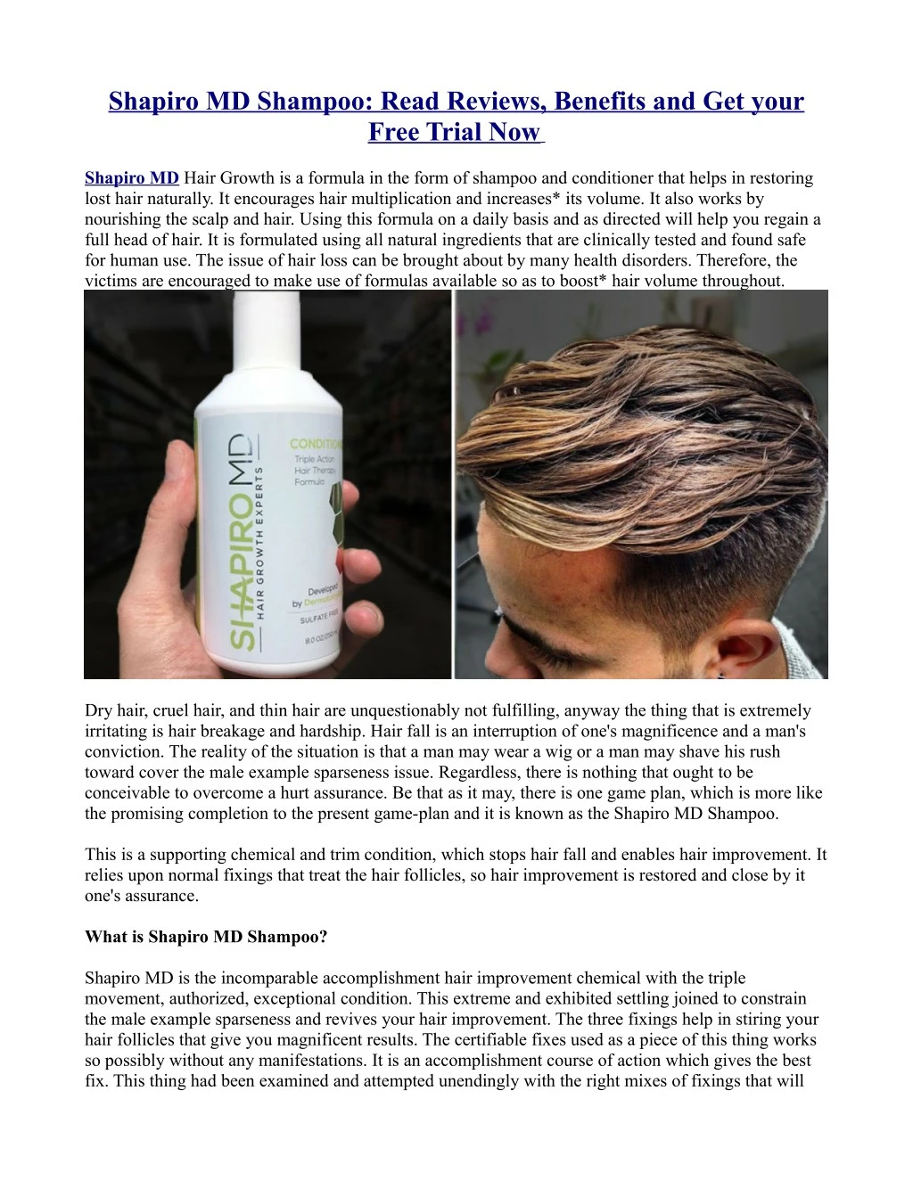 shapiro md shampoo read reviews benefits