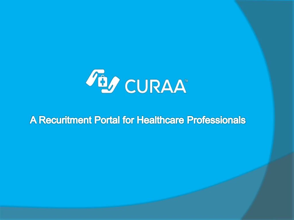 a recuritment portal for healthcare professionals