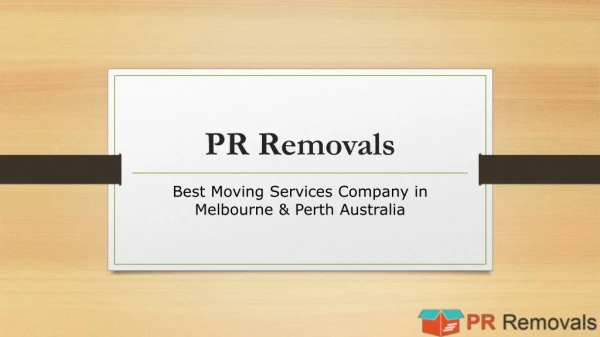 Best Moving Services Company in Melbourne & Perth Australia