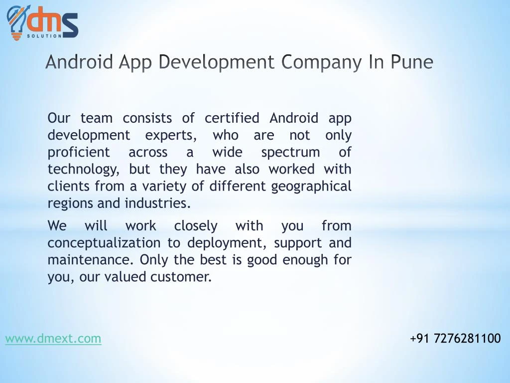 android app development company in pune