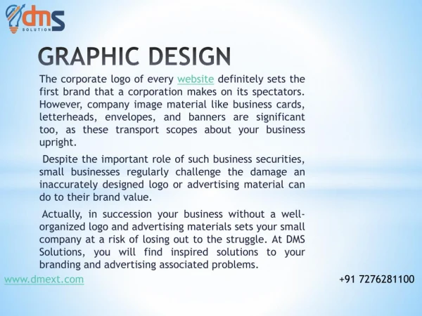 Graphic Design Company In Pune | Logo Designer In Pune | DMS Solution