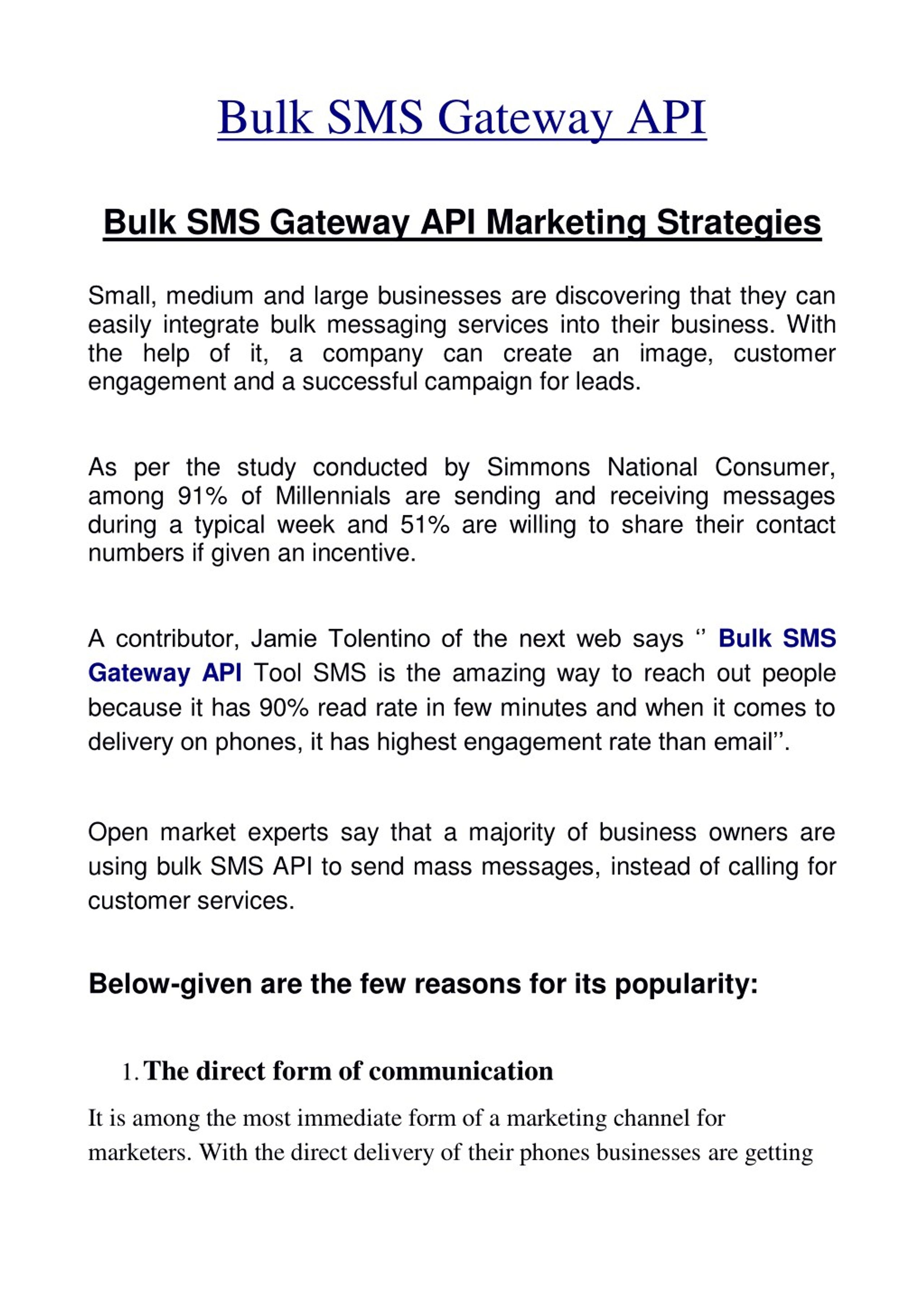 PPT - Bulk SMS Gateway API tool for Mobile Marketing PowerPoint ...