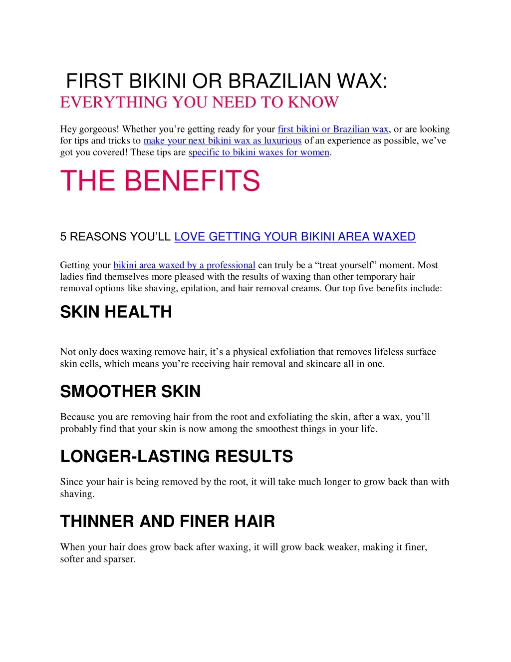 first bikini or brazilian wax everything you need