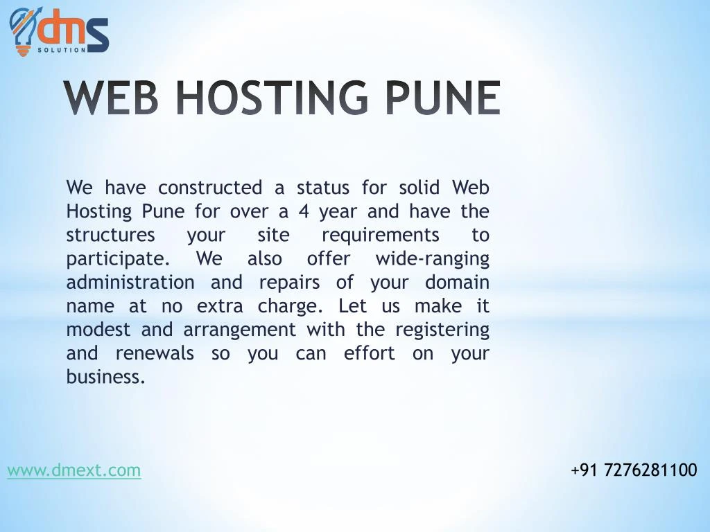 web hosting pune