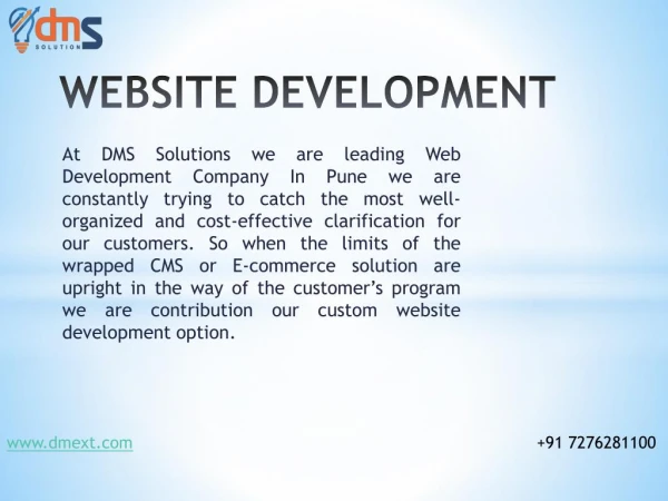 Web Hosting Pune | Web Hosting Companies in Pune | DMS Solutions
