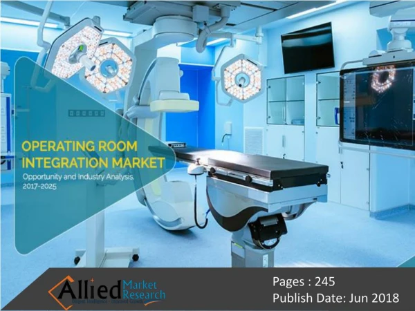 Operating Room Integration Market to Reach $4,163 Million, Globally, by 2025