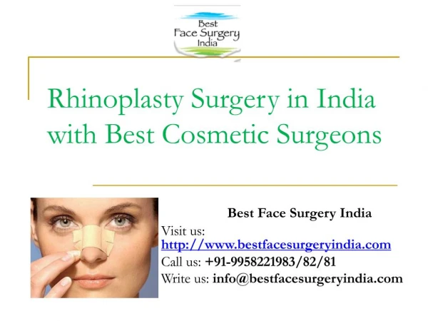 Get desire result with rhinoplasty surgery