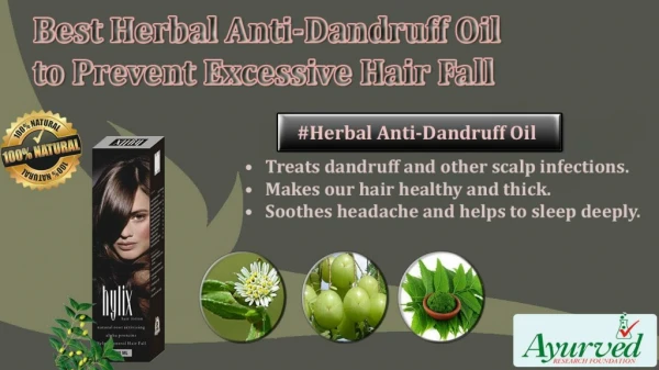 Best Herbal Anti-Dandruff Oil to Prevent Excessive Hair Fall