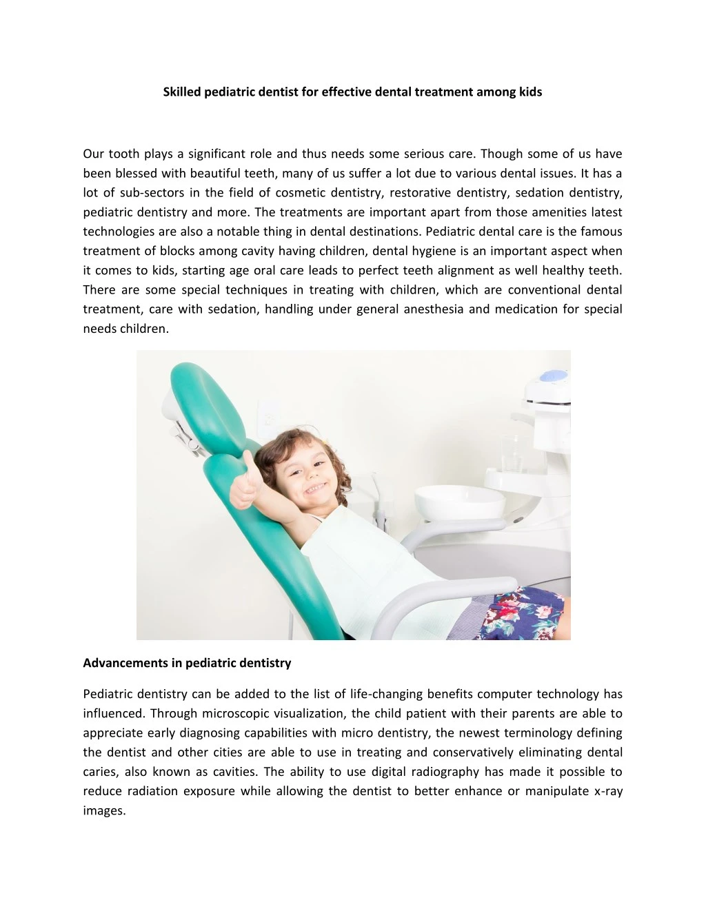 skilled pediatric dentist for effective dental