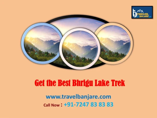 Get the Best Bhrigu Lake Trek at Travel Banjare