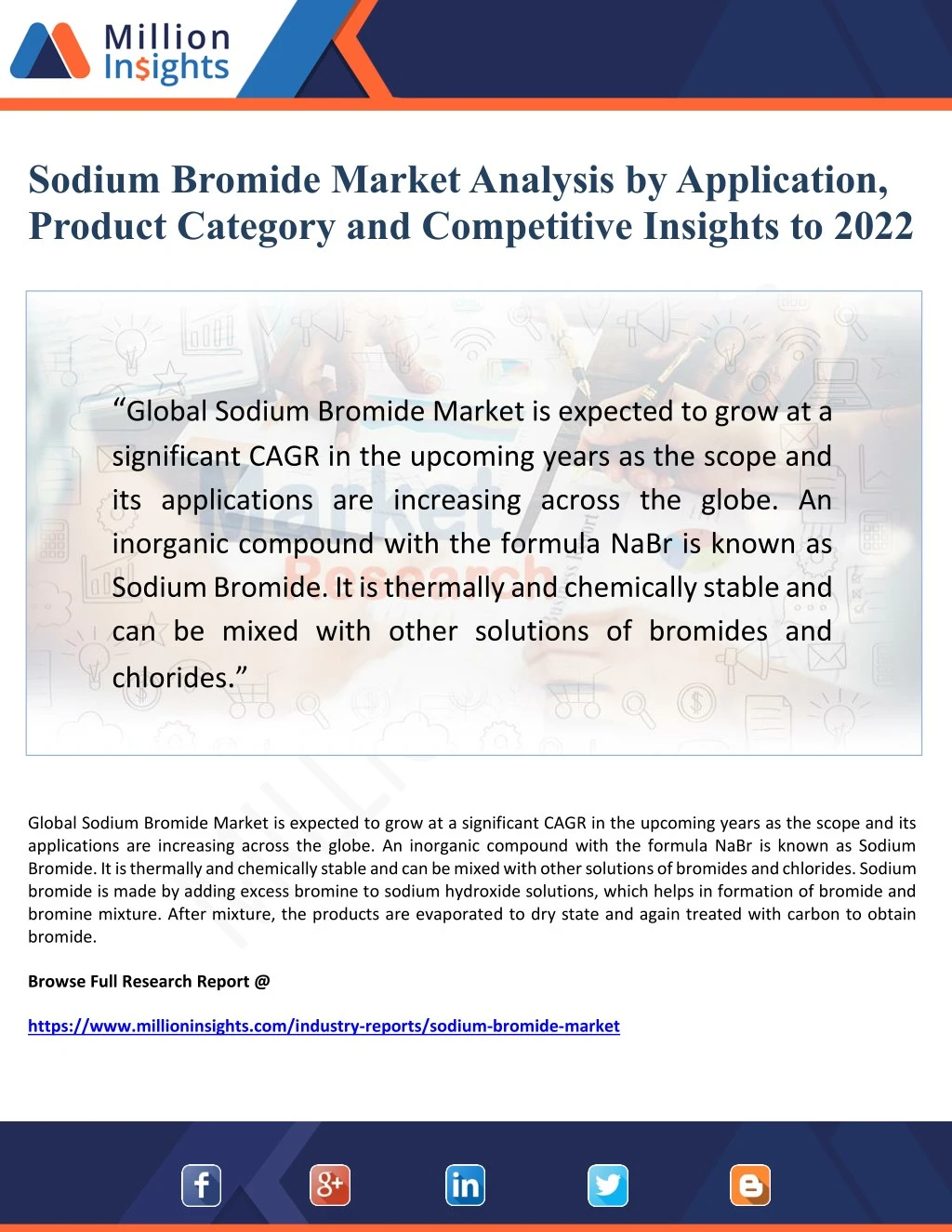 sodium bromide market analysis by application