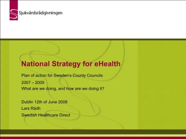 National Strategy for eHealth