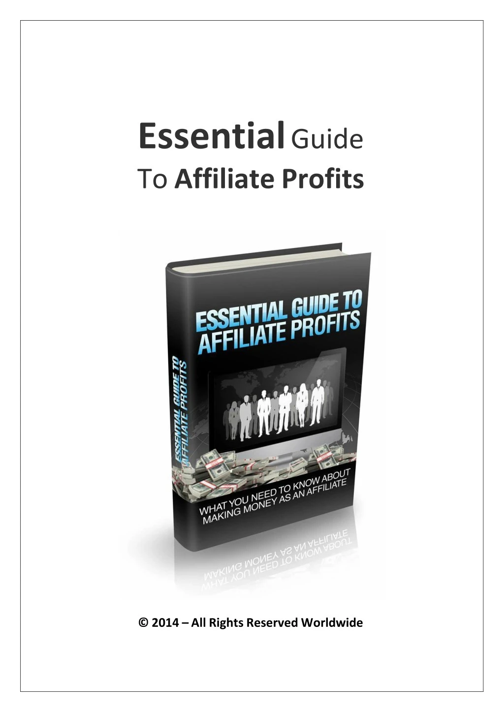 essential guide to affiliate profits