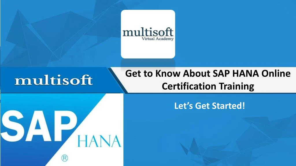 get to know about sap hana online certification training