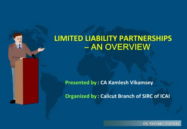 LIMITED LIABILITY PARTNERSHIPS AN OVERVIEW