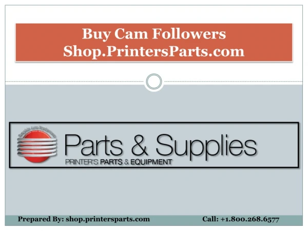 Buy Cam Followers Parts at Affordable Prices