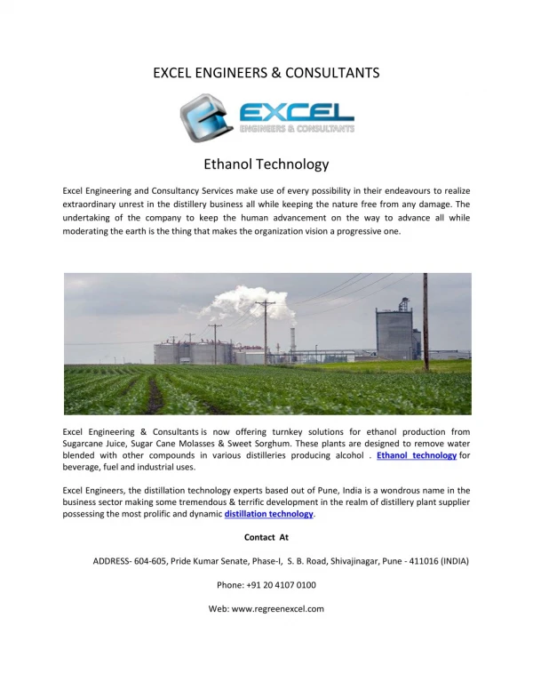 Find Best Ethanol Technology