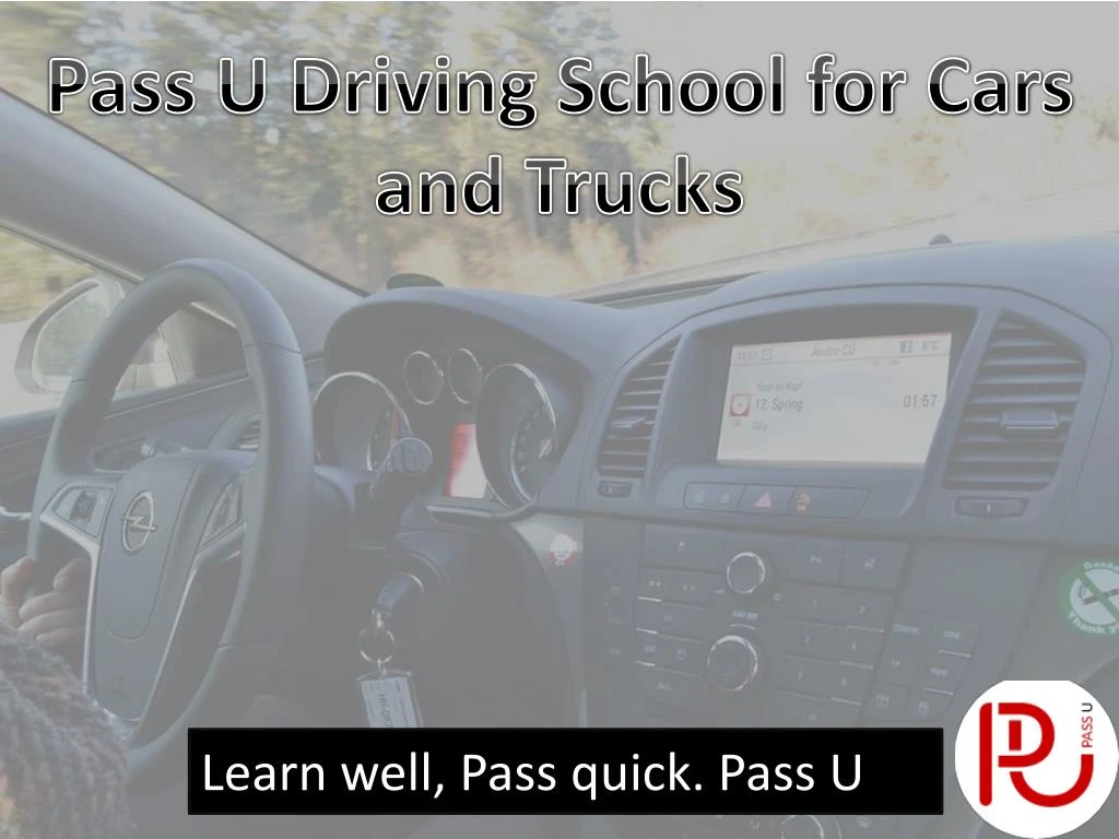 pass u driving school for cars and trucks