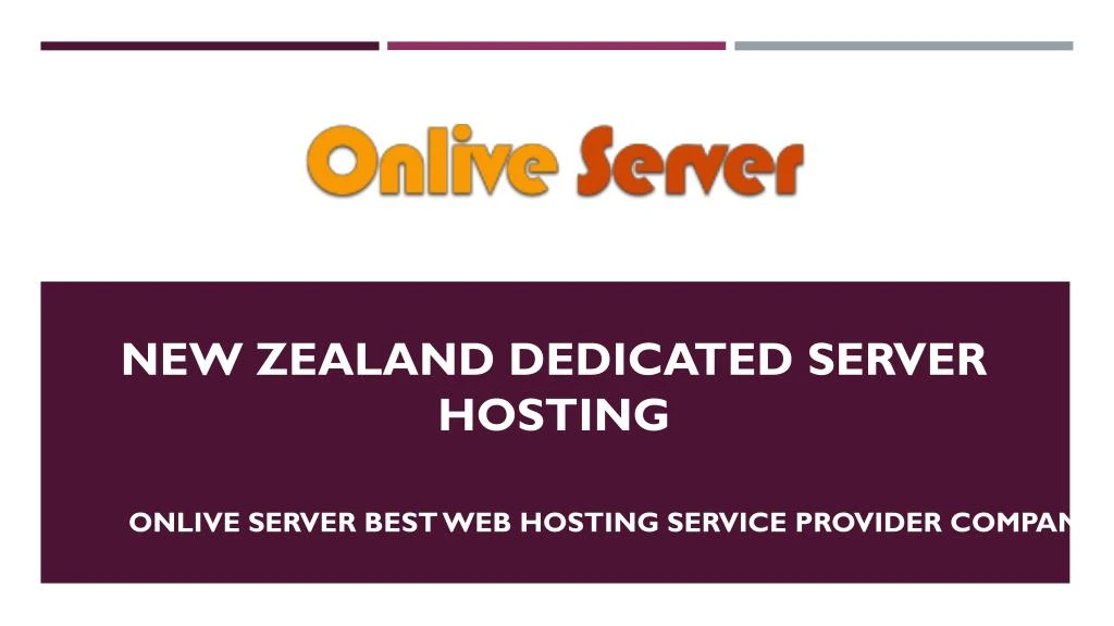 new zealand dedicated server hosting