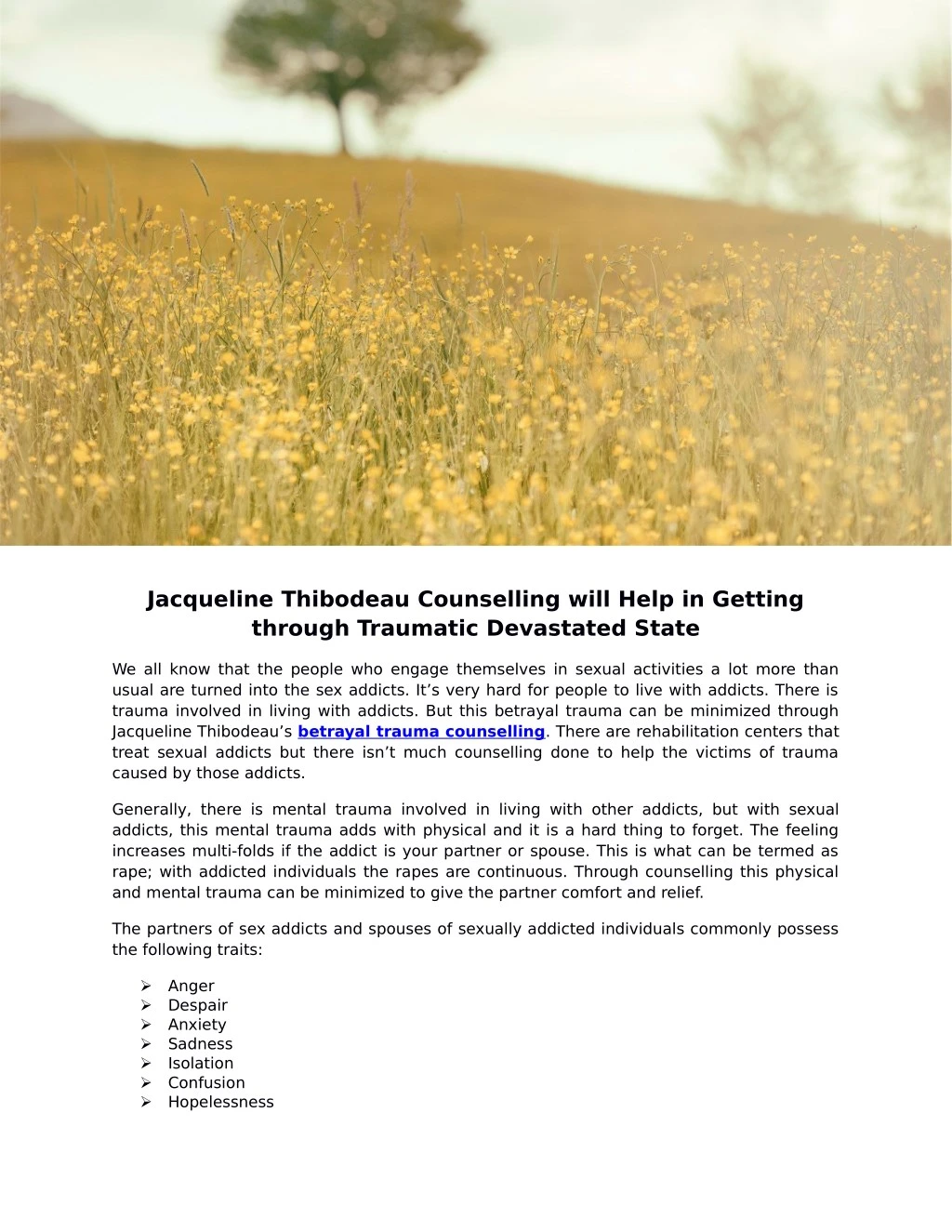 jacqueline thibodeau counselling will help