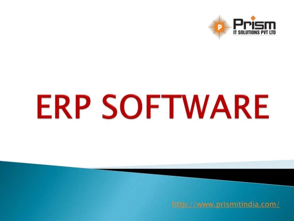 Best ERP software company in pune| ERP solutions|PrismIT