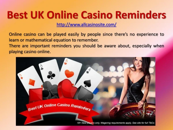 Best UK Online Casino Reminders
