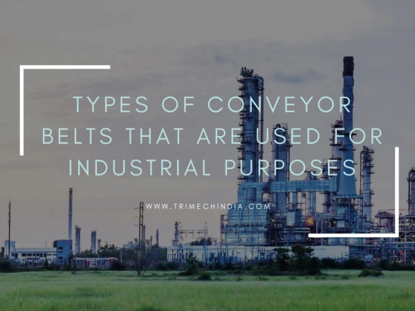 Types of Conveyor Belts that are used for Industrial Purposes