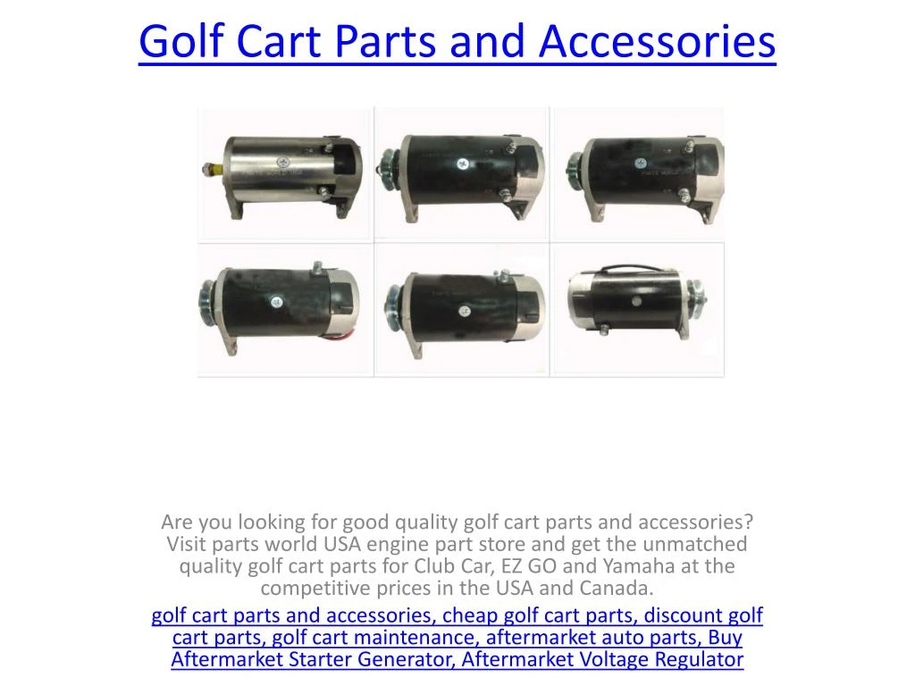 golf cart parts and accessories