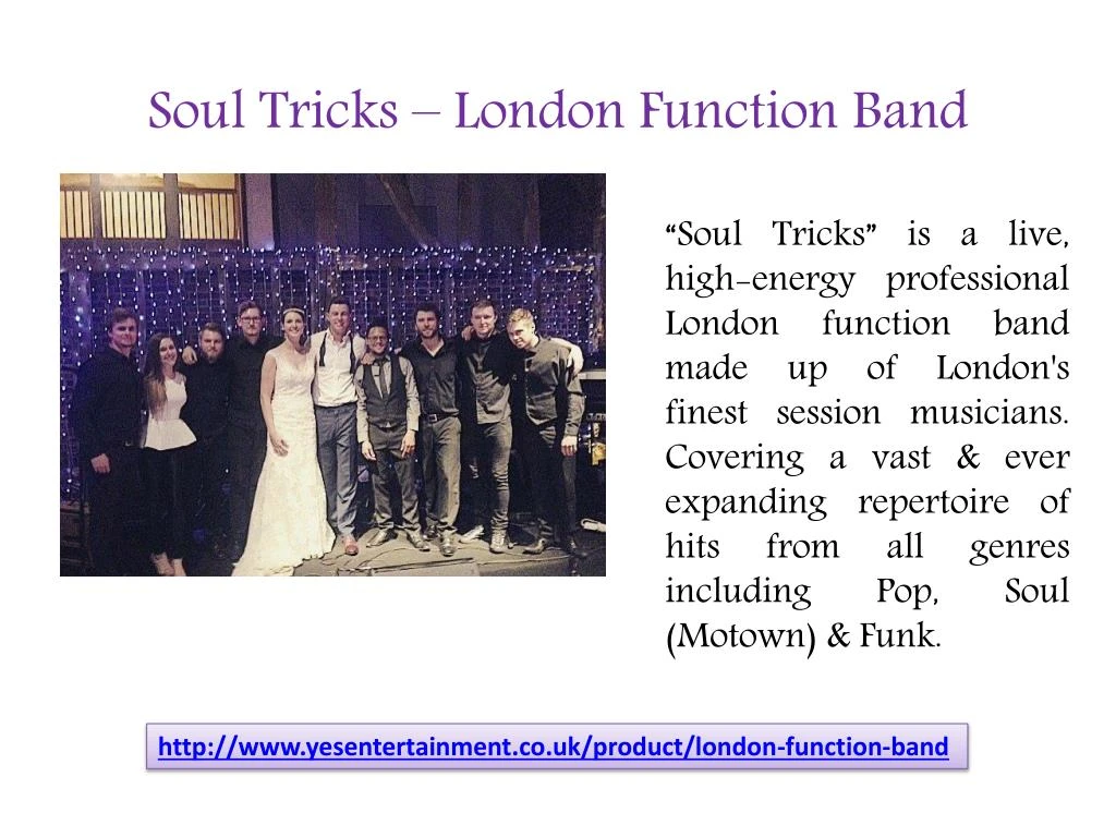 soul tricks london function band