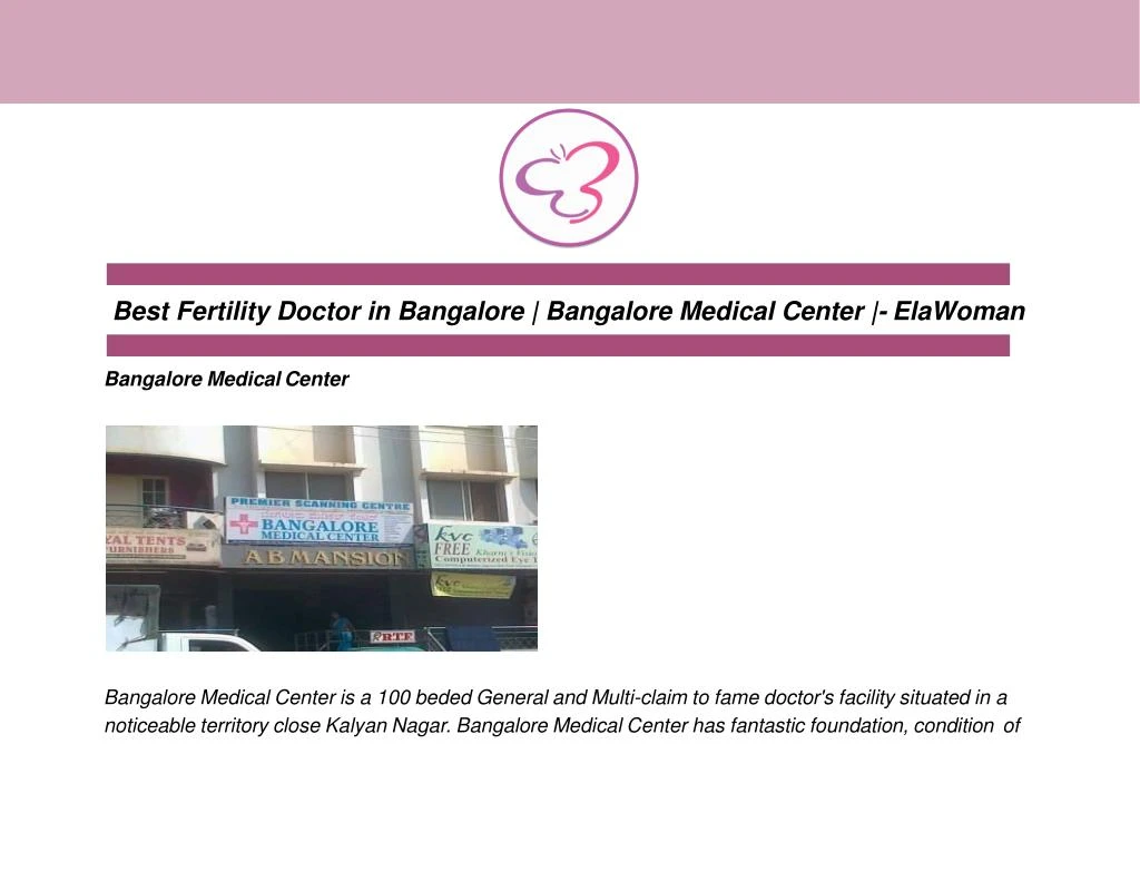best fertility doctor in bangalore bangalore medical center elawoman