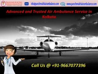 Emergency Charter Air Ambulance Service in Kolkata at Low Fare