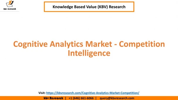 Cognitive Analytics Market Competition Intelligence