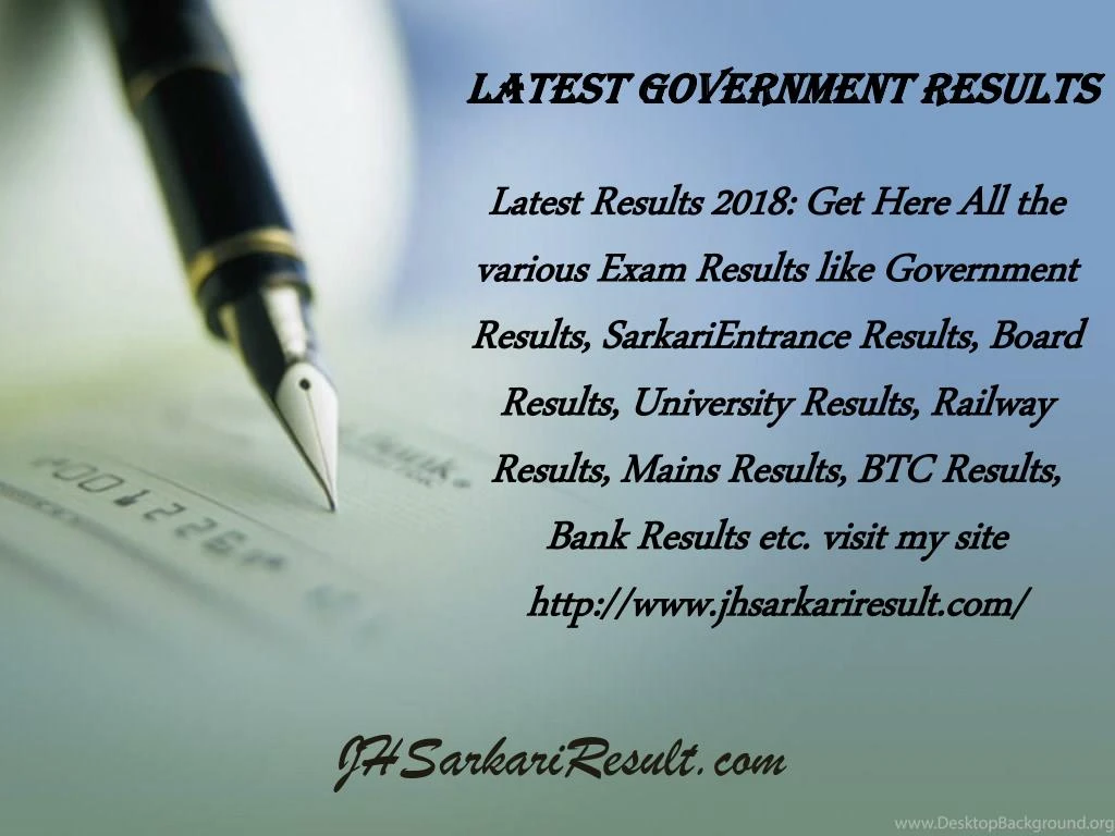 latest government results
