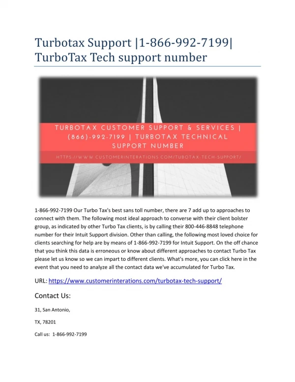 Turbotax Tech support