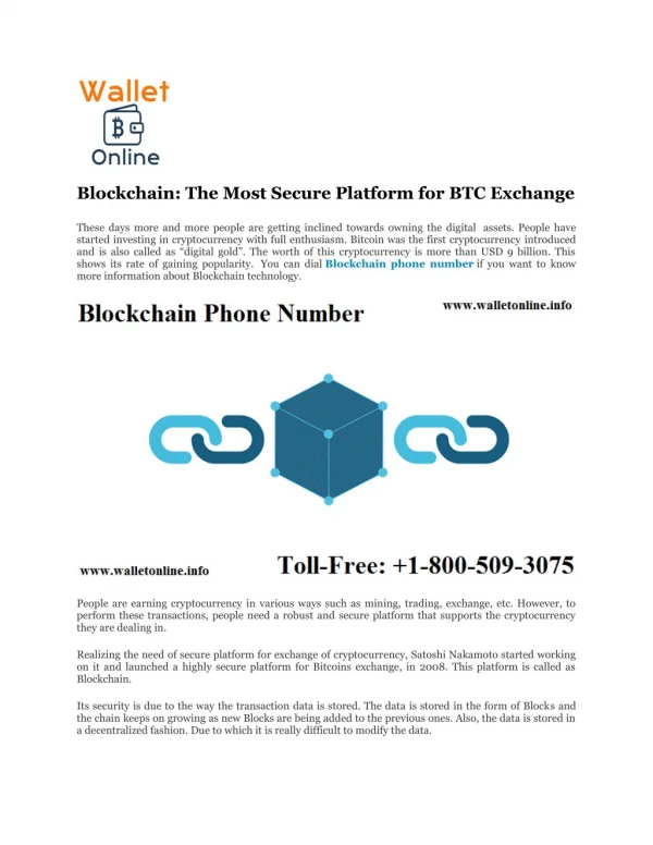 Blockchain Phone Number