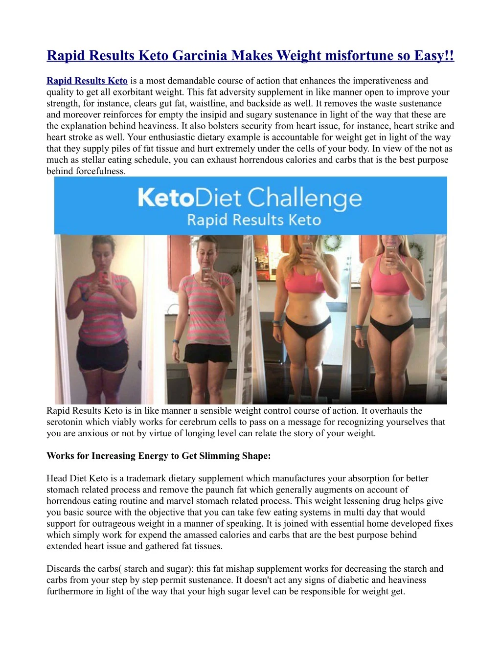 rapid results keto garcinia makes weight