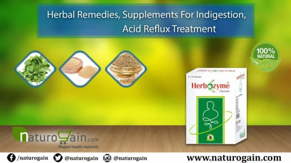 Herbal Remedies, Supplements for Acid Reflux, Indigestion Treatment