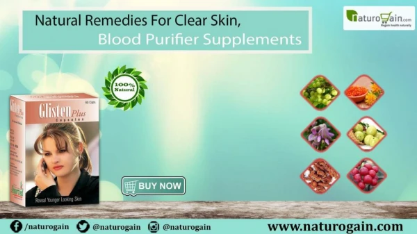 Natural Blood Purifier Supplements, Remedies for Clear Skin