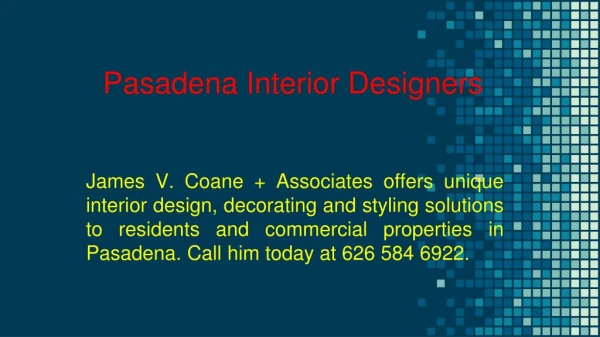 Pasadena Interior Designers