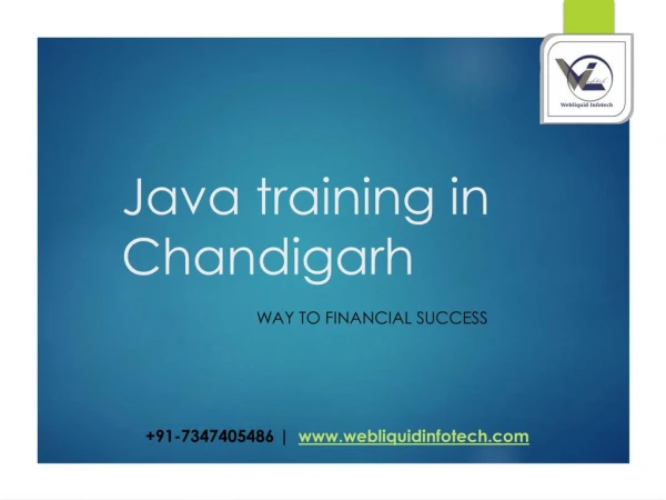 Java training in chandigarh | Java Training Institute in chandigarh