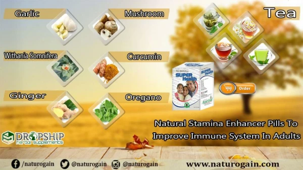 Natural Stamina Enhancer Pills to Improve Immune System in Adults