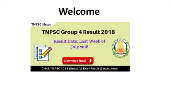 TNPSC Group 4 Result 2018 - Check TNPSC CCSE Group IV Exam Result